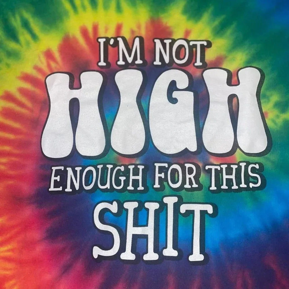 Y2k Trippy Psychedelic Tie Dye Parody Tshirt Small - Picture 2 of 4